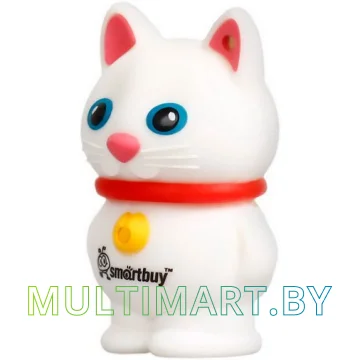 USB Flash Smartbuy 16GB Wild series Котенок Белый (SB16GBCatW)